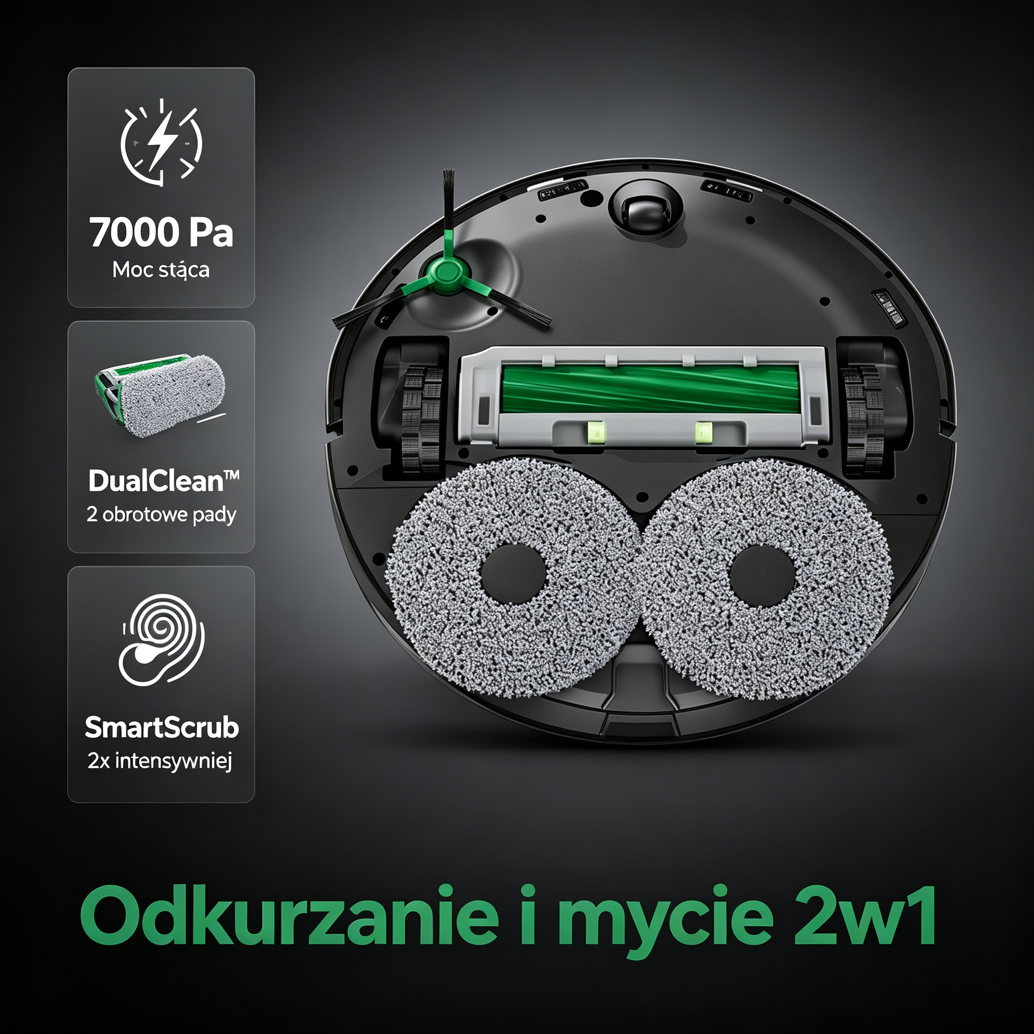 iRobot Roomba Combo 505 — Robot sprzątający 2w1 z stacją AutoWash™