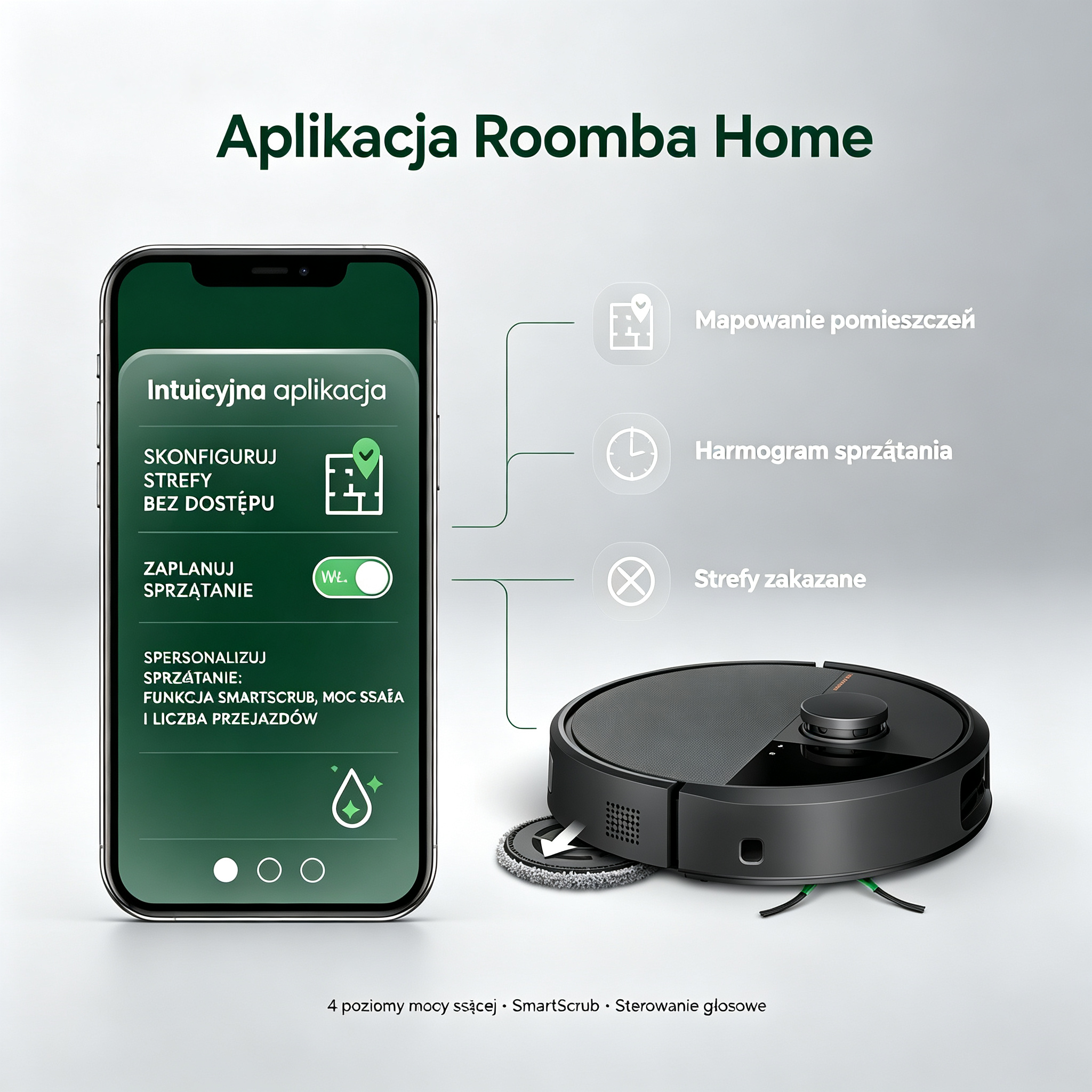 iRobot Roomba Combo 505 — Robot sprzątający 2w1 z stacją AutoWash™